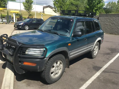 Hire a Toyota RAV4 in Uganda for affordable self-drive travel. Fuel-efficient, reliable, and perfect for tarmac routes and light safari use. From $60/day.